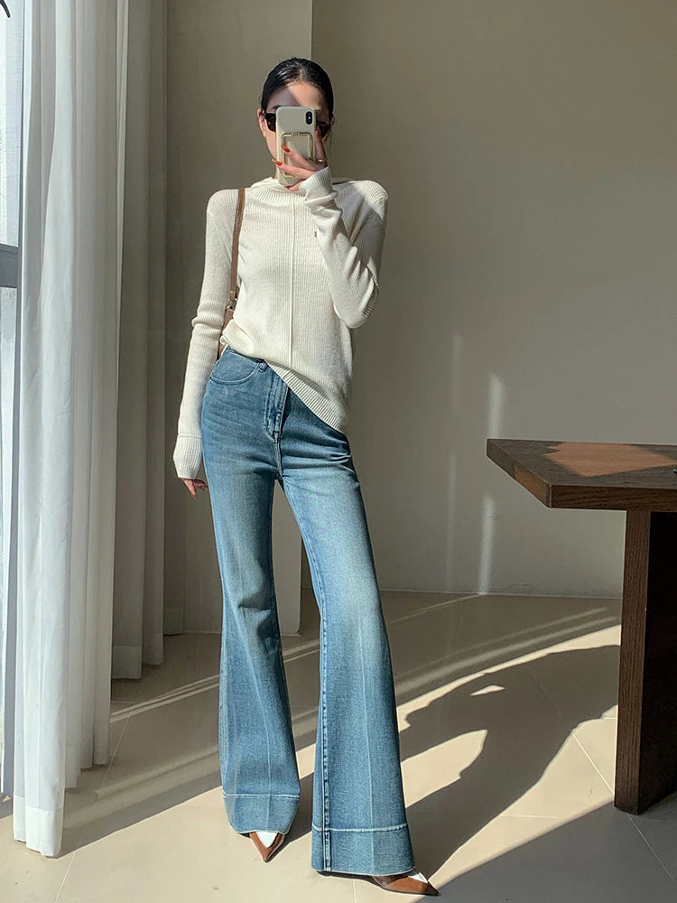 REDDACHiC Tall Girl Casual Flare Jeans