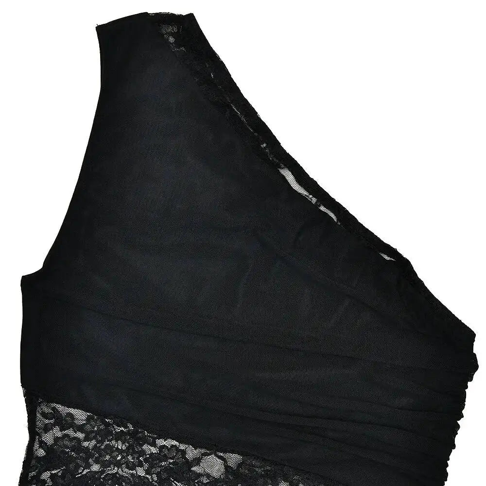 Avrilyaan Lace Patchwork Ribbons One-Shoulder Sleeveless Sexy Dress Women 2026 Elegant Party Dress Backless Mini Summer Dress