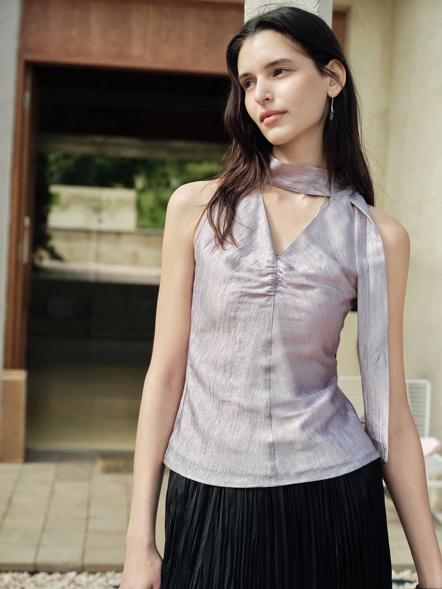 Delicate Purple Top & Skirt