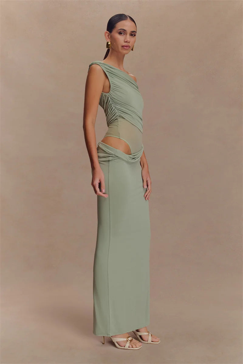 Backless Club Party Long Dress Elegant - Shellss