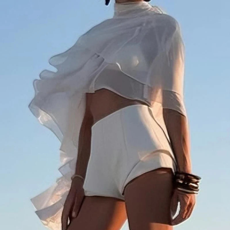 Elegant Ruffles Loose Blouses