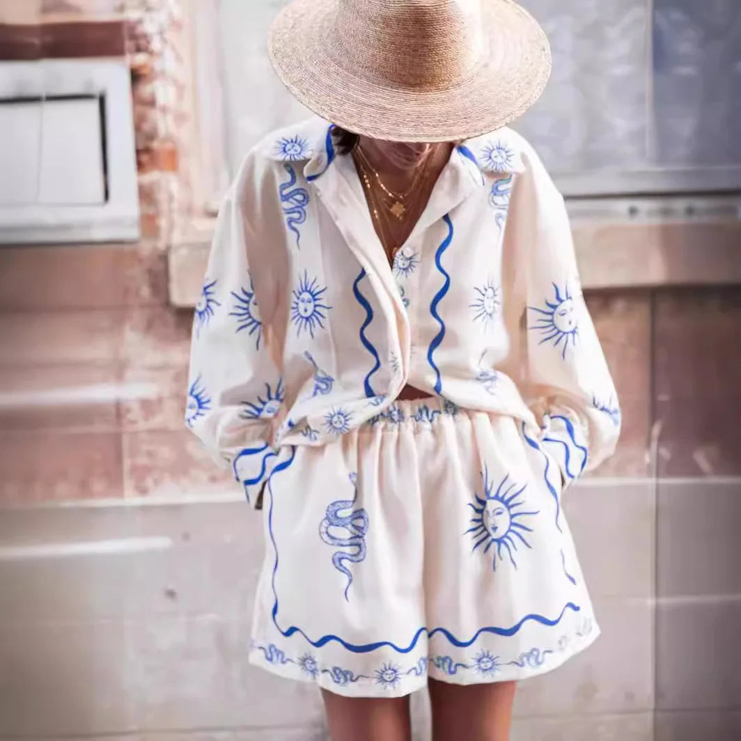Boho Shorts Set