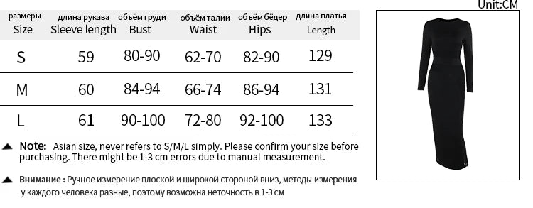 Elegant Directional Design  New Mesh Splicing Long Sleeve Tight Dresses