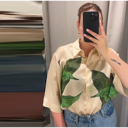 Flamingo Palm Leaf