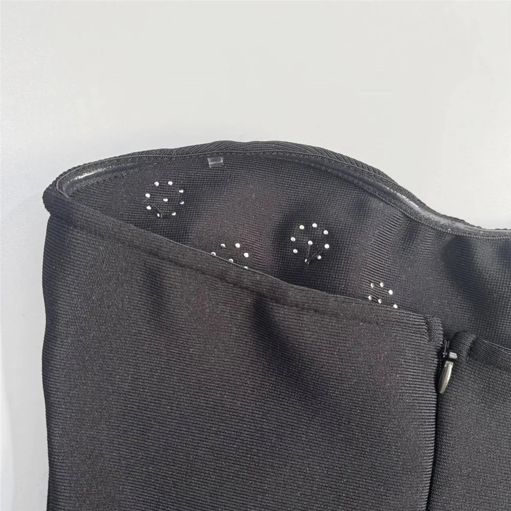 Luxury Beading Bandage Dress