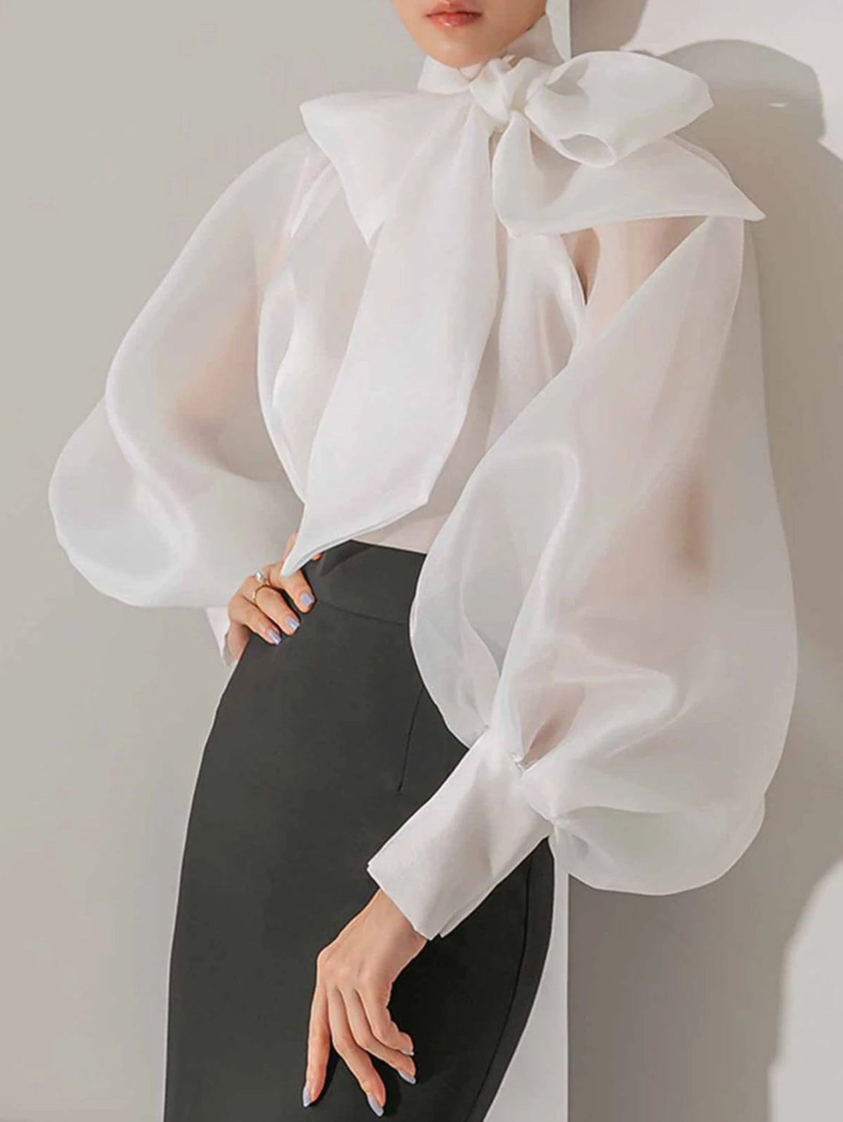 1 Elegance in Organza Top