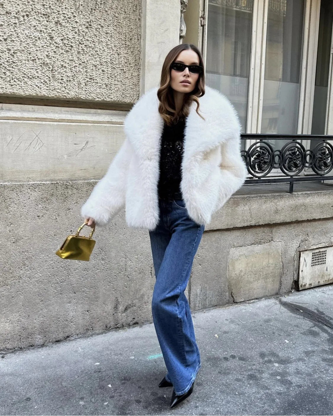 Luxury faux Fur Jacket