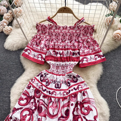 Porcelain Majolica Print MIdi