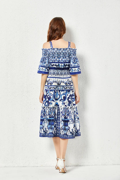 Porcelain Majolica Print MIdi