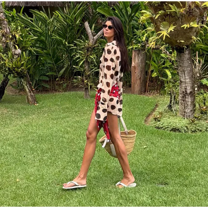 Casual Print Mini Dress