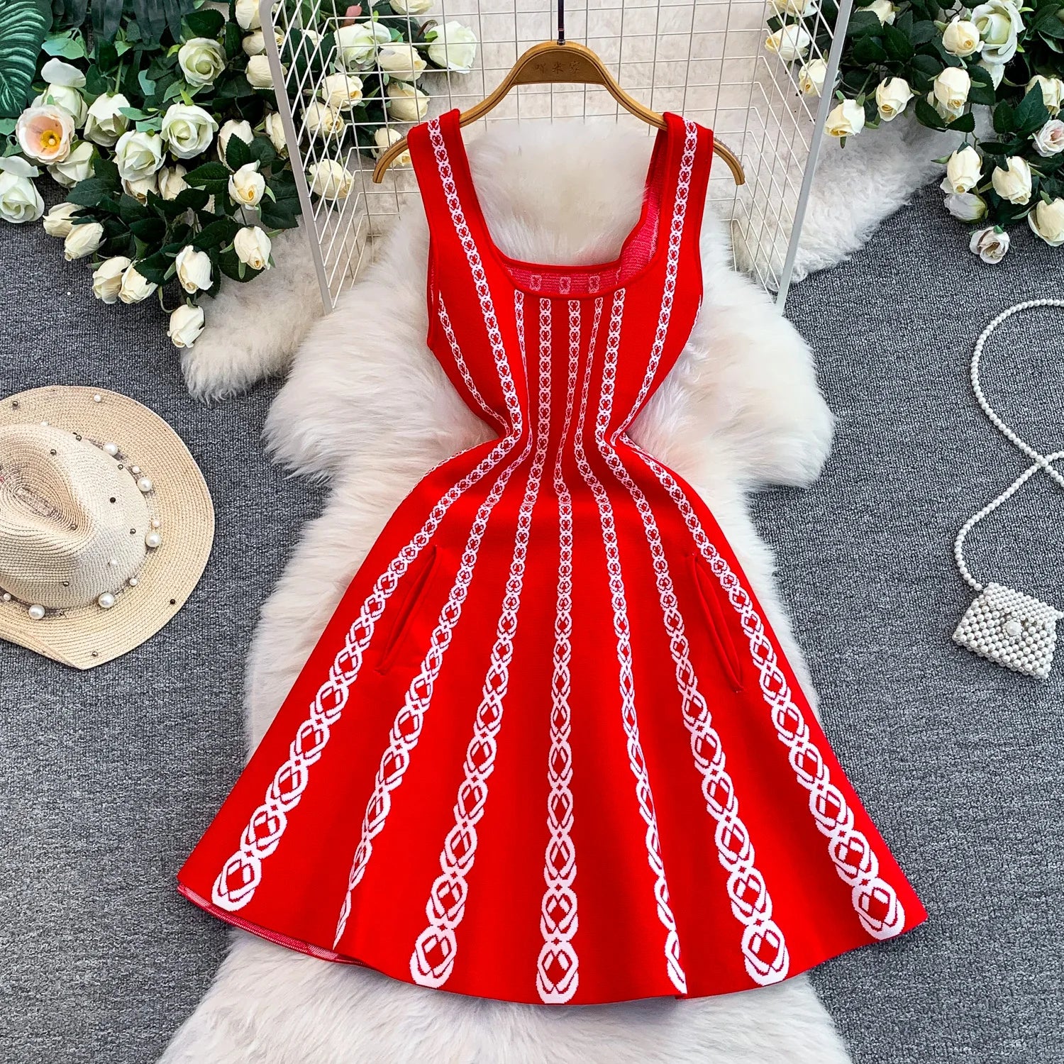 Maje Sandro Knit Pocket Dress