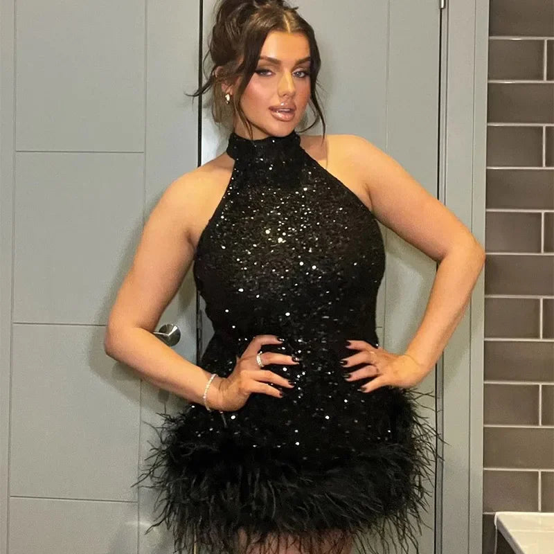 Feather party wear Dior Mini