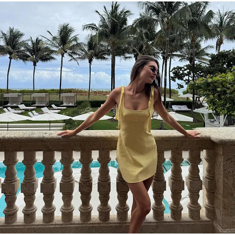 1 Starfish Sequins embroidered Mini Dresses