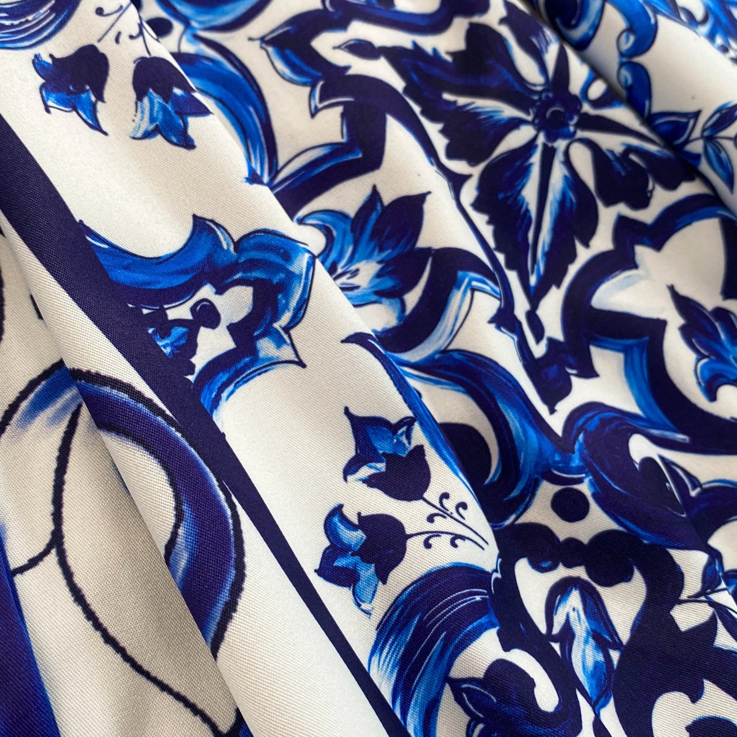Spring Retro Blue White Red Dolce Dress