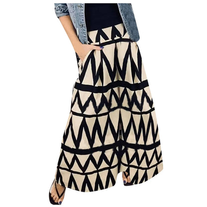 Brunch Day Geometric Wide leg