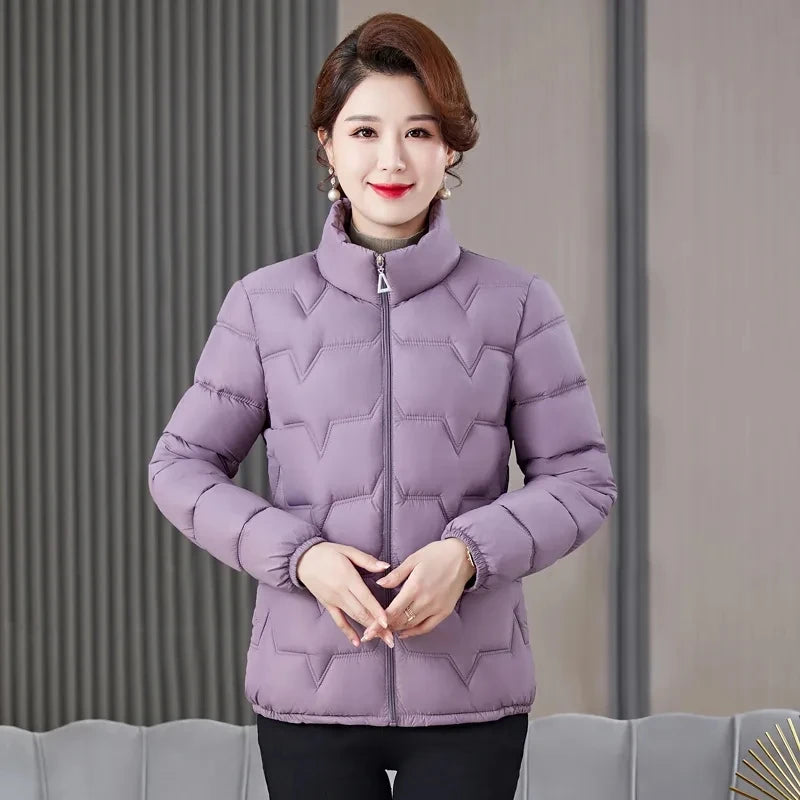 Women's Winter Parka 2025 New Casual Versatile Mom Down Cotton Jacket