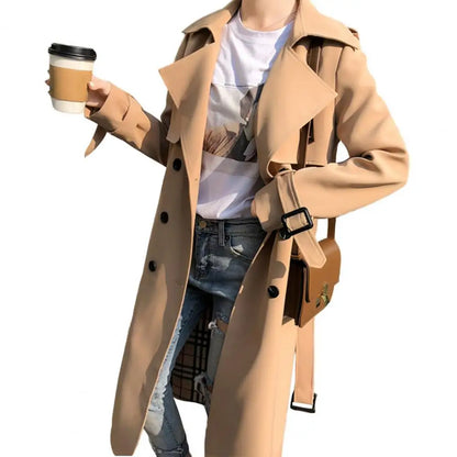 Trench Coat High Street fashion Double Breasted Long