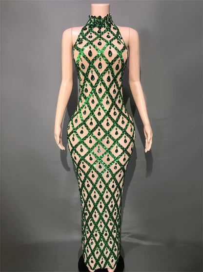 Sparkly Rhinestones Bodycon Dress