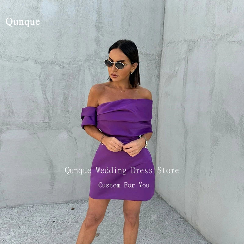 Purple Mini Evening Dresses