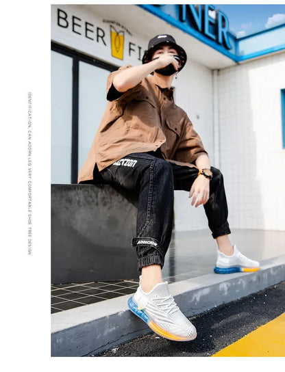 Men Casual Sneakers Coconut Sports Shoes