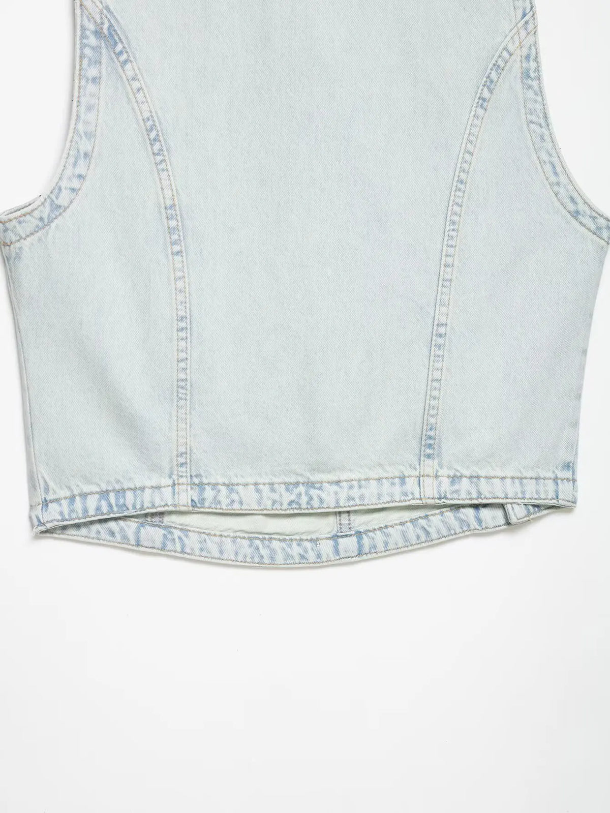 Fashionable Denim Vest And Pants Set Low Waist Long Pants Short Style Spring Season Chinese Brand Women's Clothing Ensemble