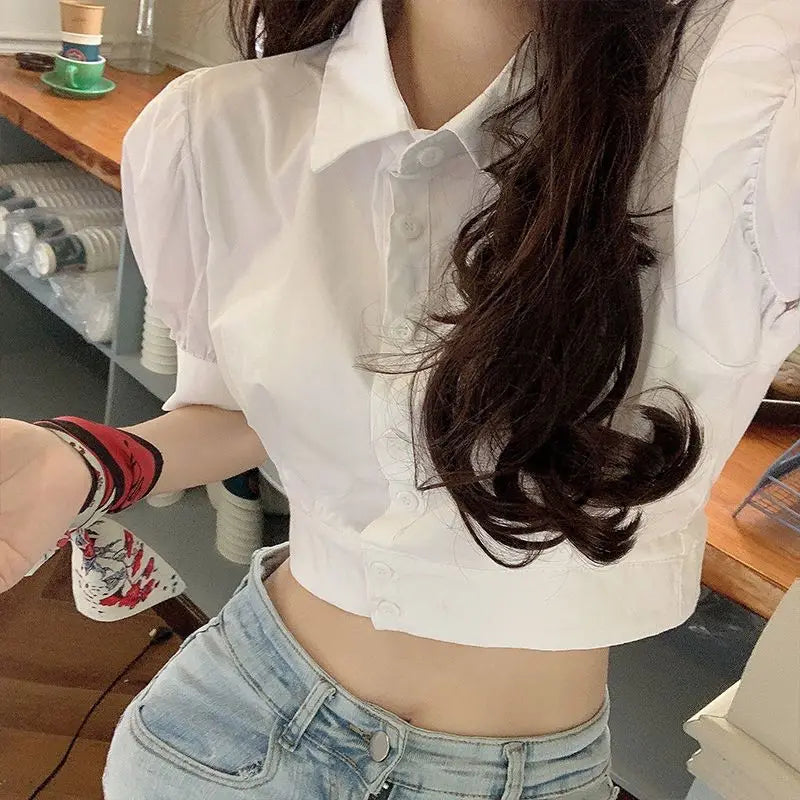 Puff sleeve White Shirt