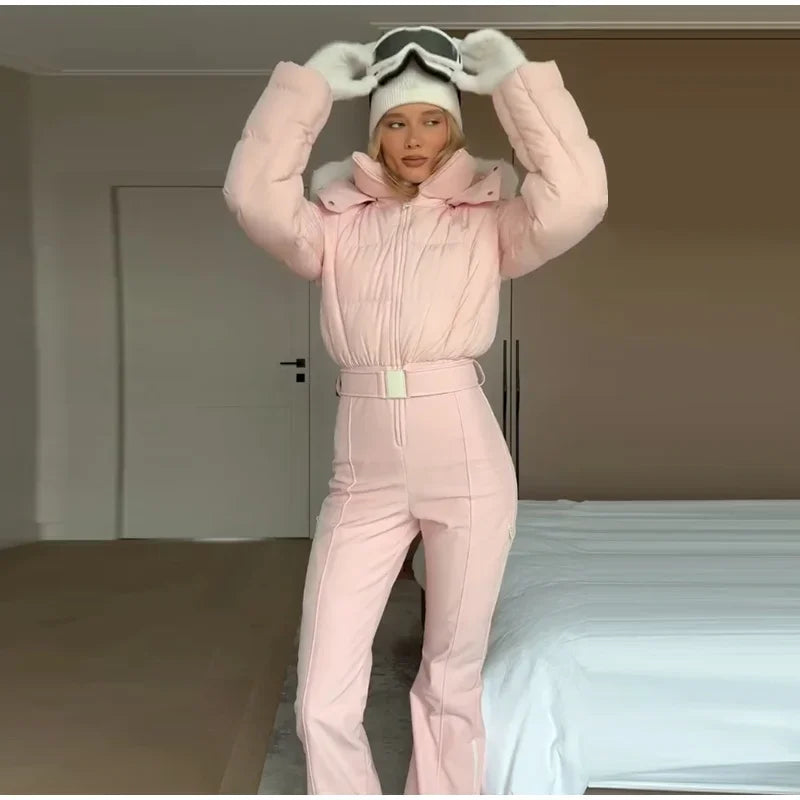 Pink Snow Suit