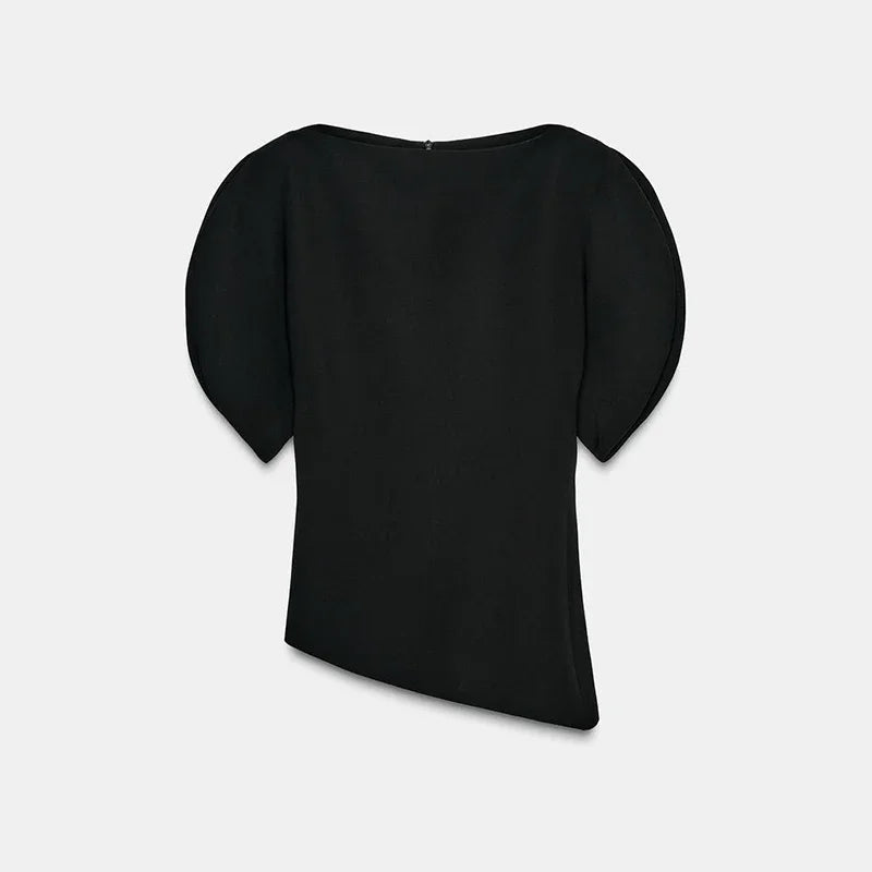 Asymmetrical puff Zara top