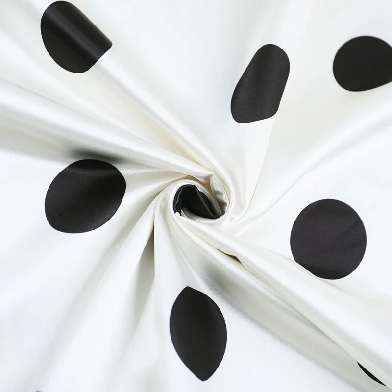 Satin Polka Dot Dress
