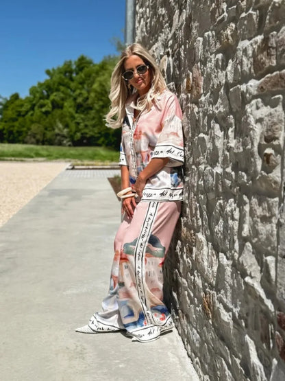 Silk Summer Printed Posh Set