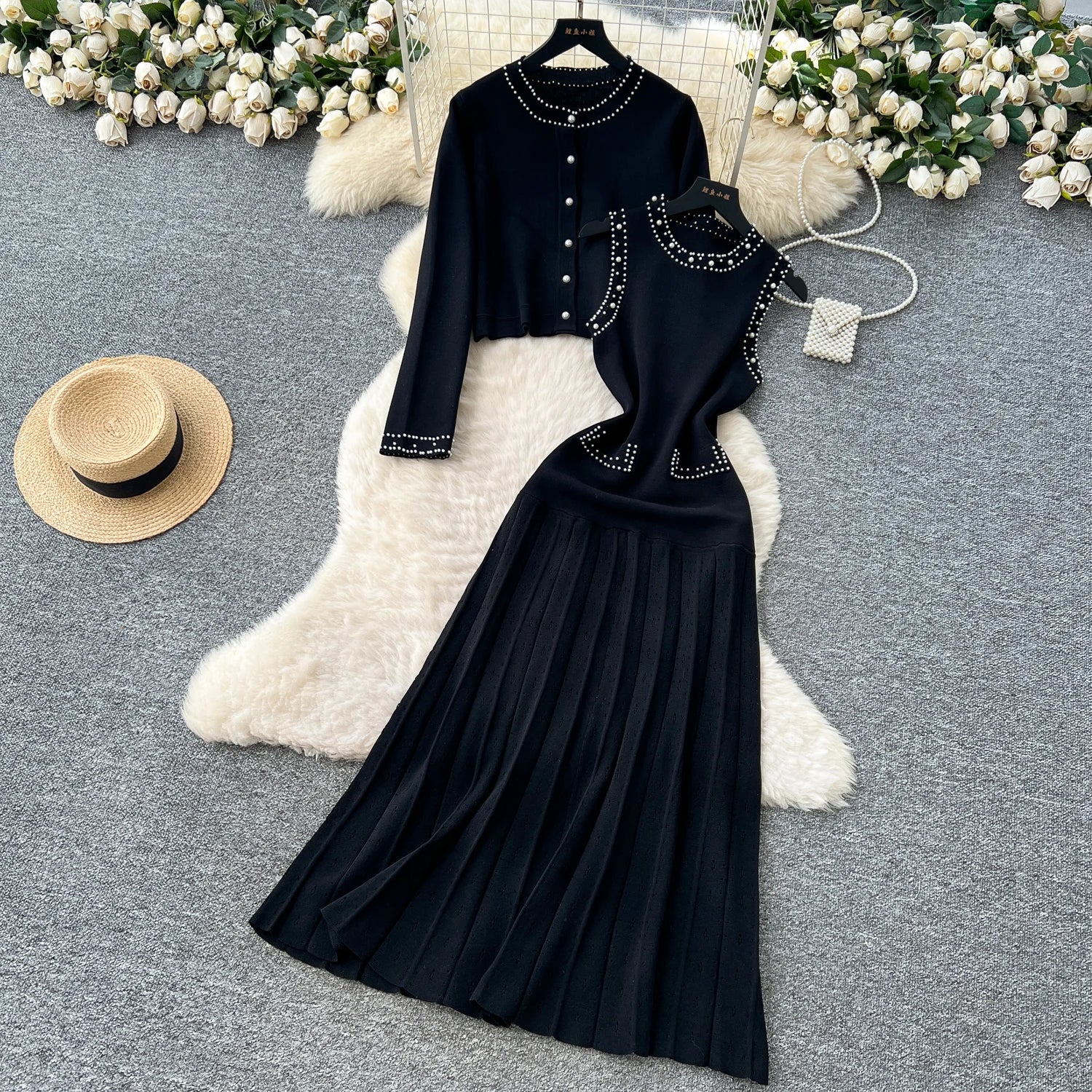 Vintage Knitted Two Piece Sets