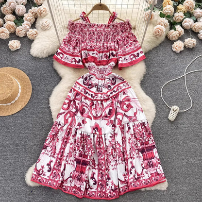 Porcelain Majolica Print MIdi
