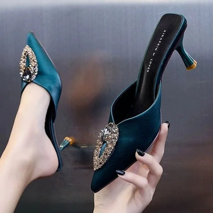 Designer Rhinestone Heels- Super Classy