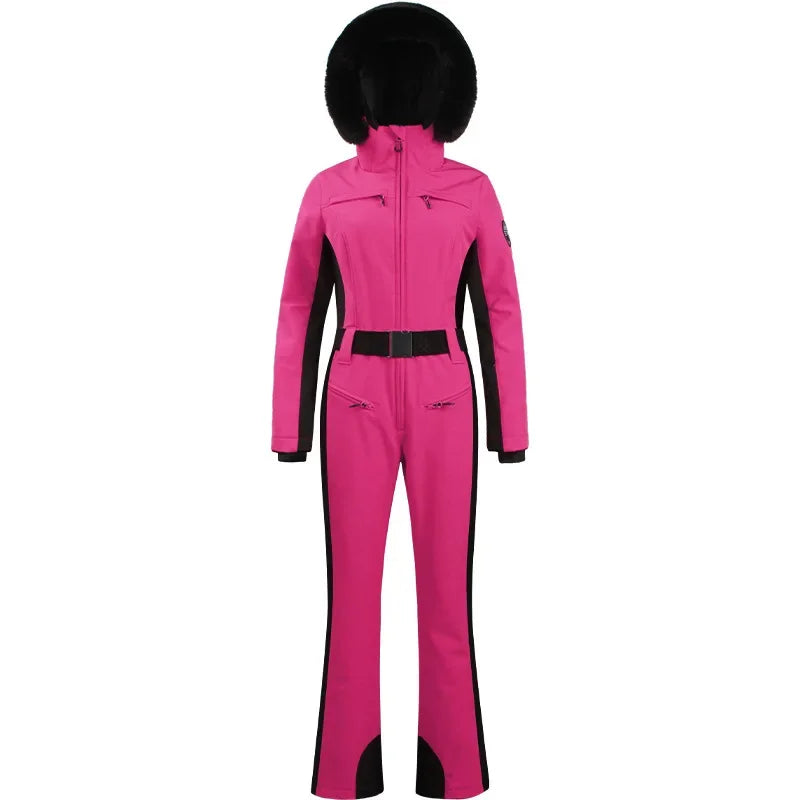 One-Piece Ski Suit Thickened Thermal Snowboard Jacket Jumpsuits