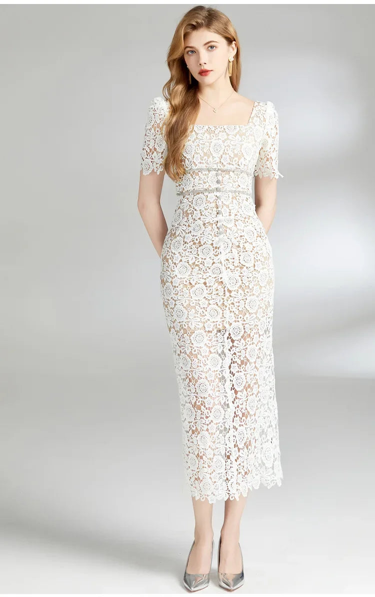 Slimming Lace Dress clio