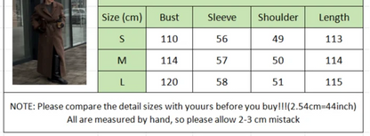 LONG Chic woolen coat