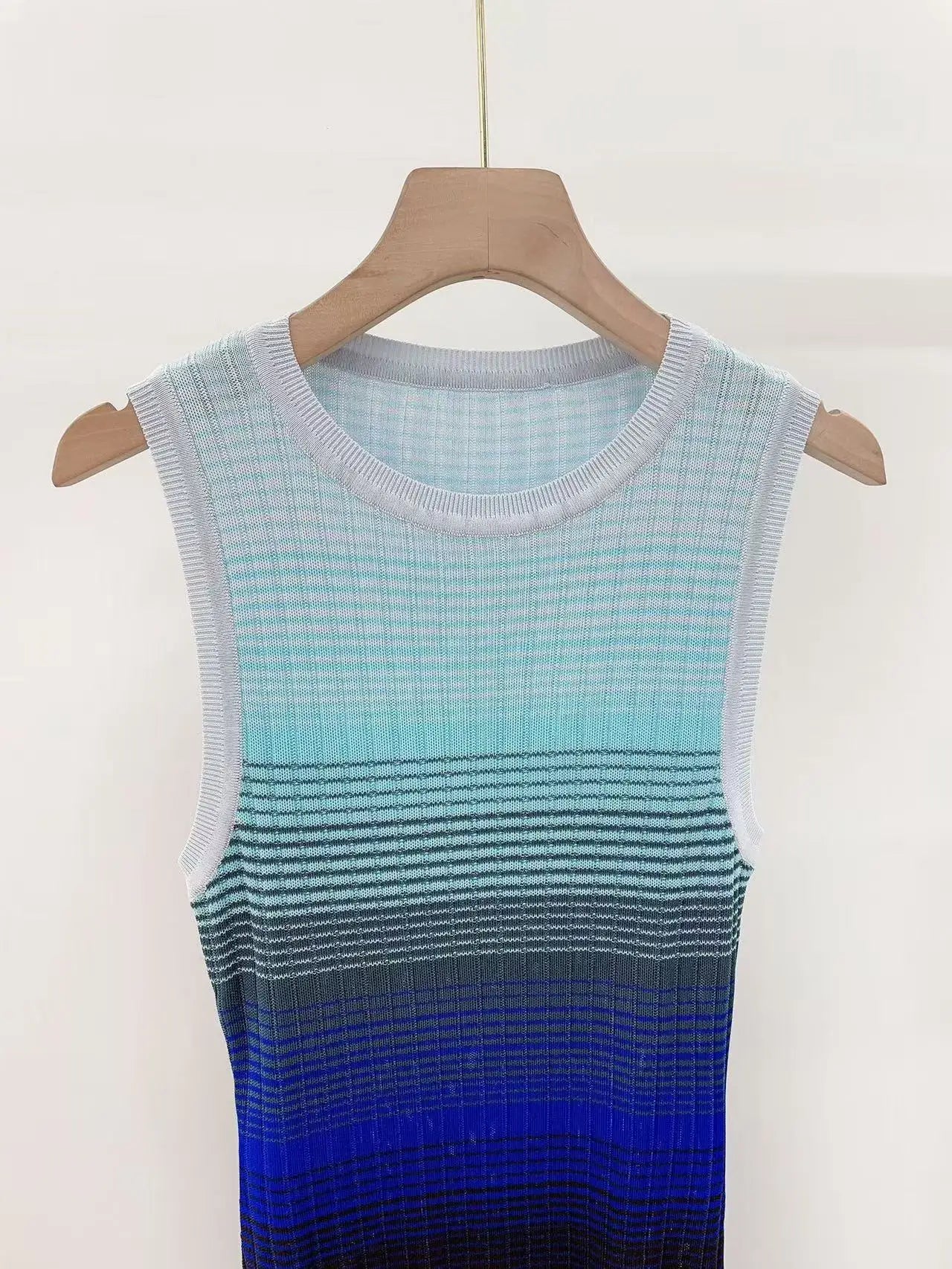 Sandro Maje Gradient blue Bodycon Knit