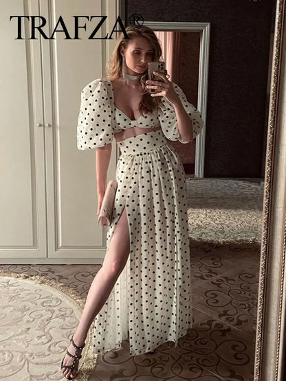 2 piece Polka Dots Set