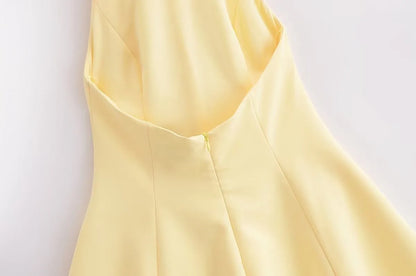 1 Yellow Mini Dress- Super Trendy