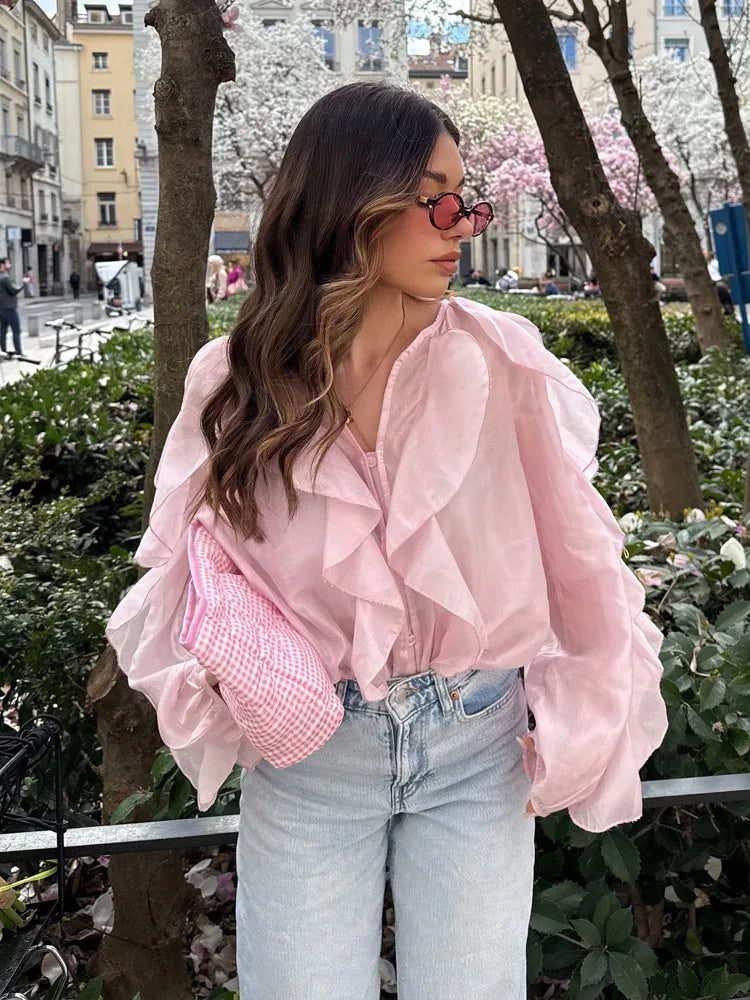 Summer Ruffle frills Top