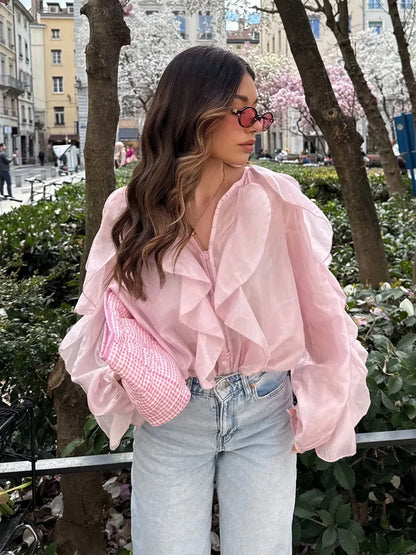 Summer Ruffle frills Top