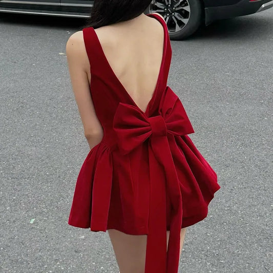 Velvet Mini With Bow