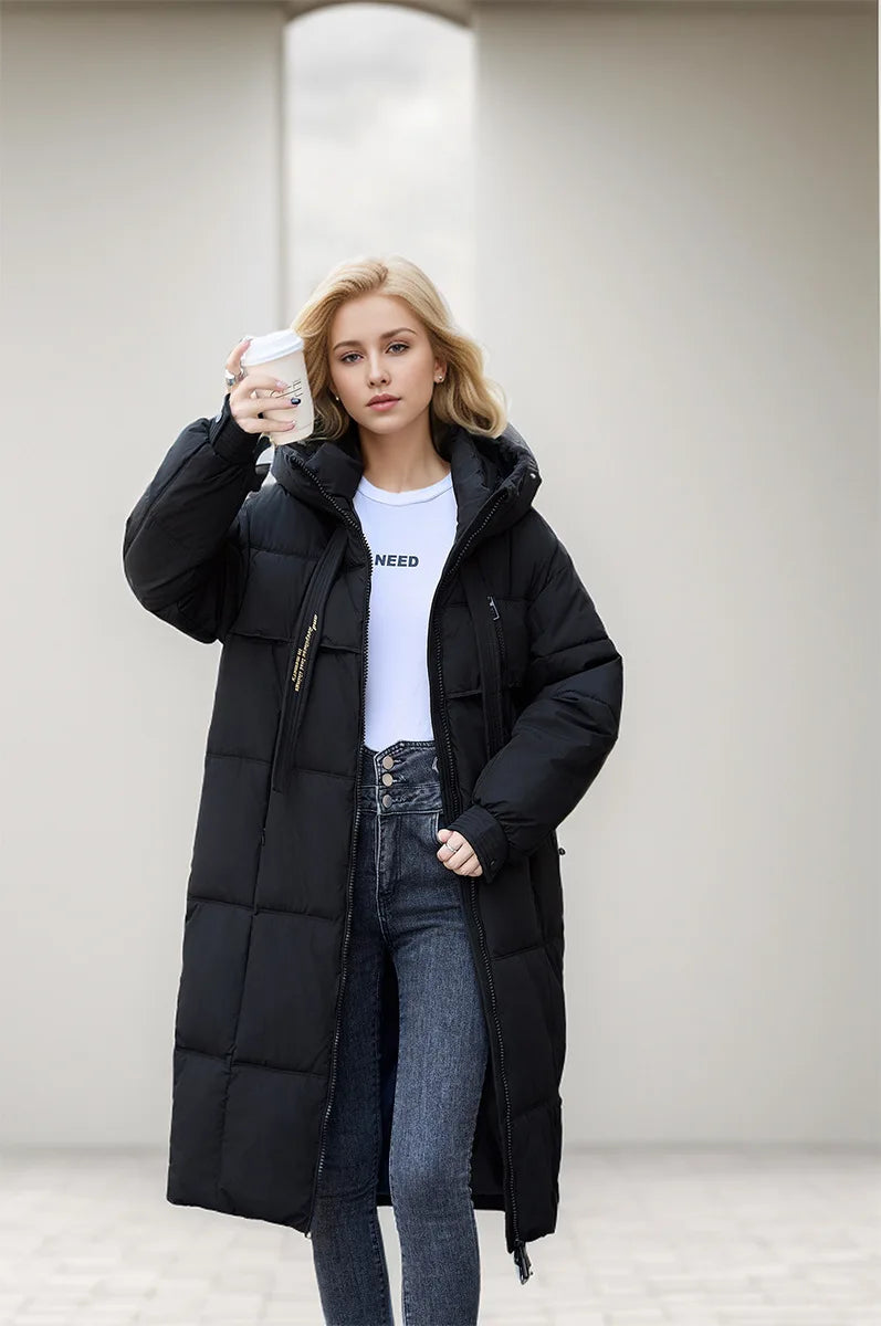 Women Parkas 2024 Autumn Winter Down Cotton Jackets Padded Thickened