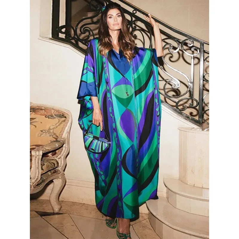 Celebrity Pucci print kaftan