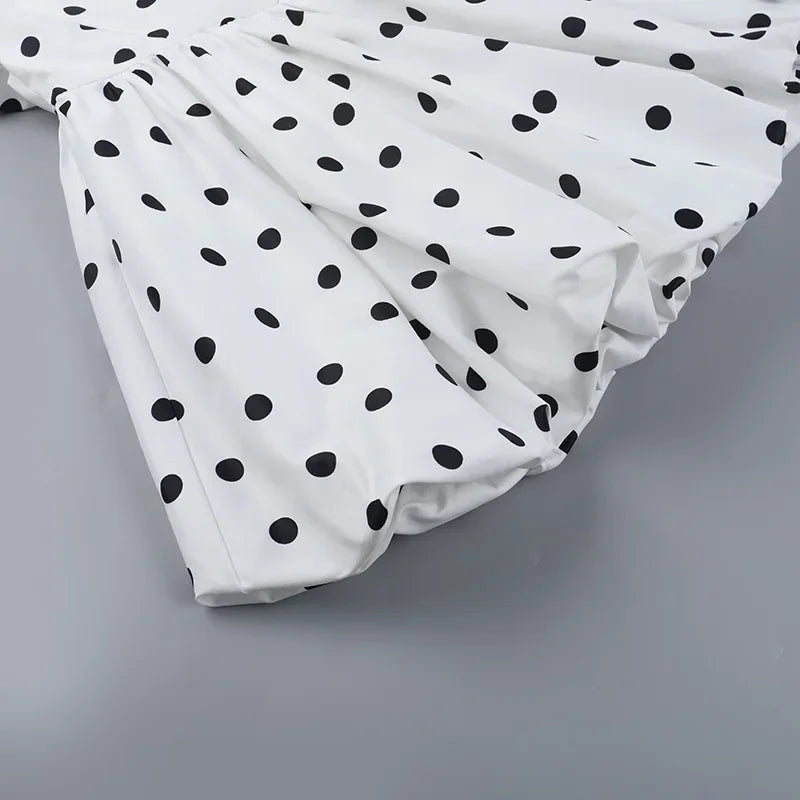 1 Polka Dot Corset Mini Dress