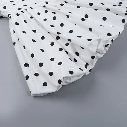 1 Polka Dot Corset Mini Dress