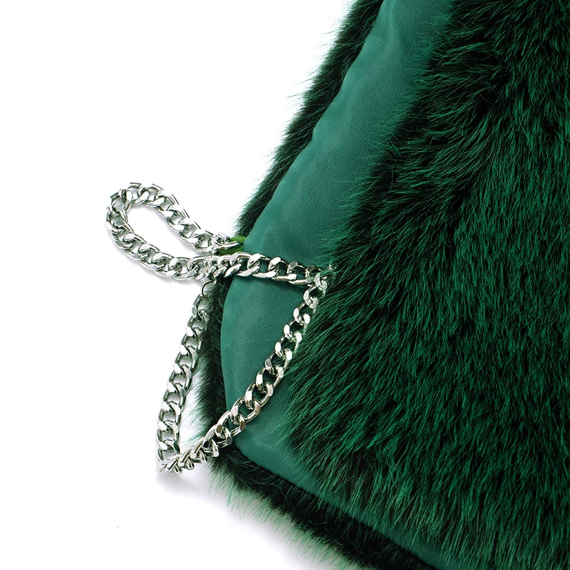 Turtleneck Furry GreenTank Top