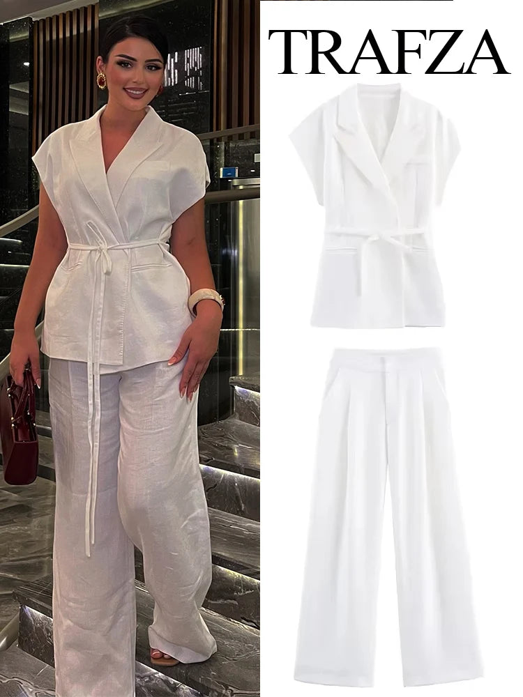 Pants Set White