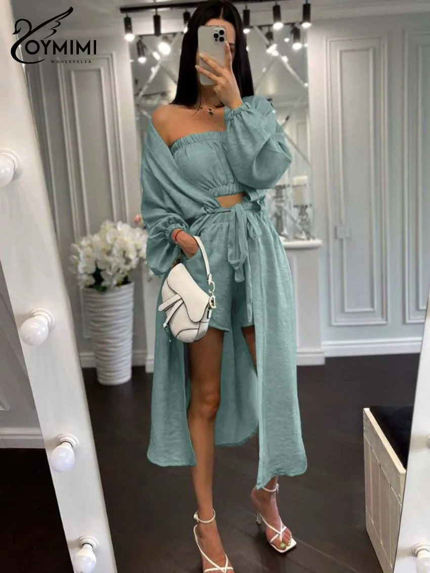 3 Piece Sets Woman Outfit Elegant