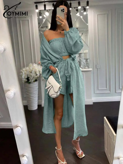 3 Piece Sets Woman Outfit Elegant